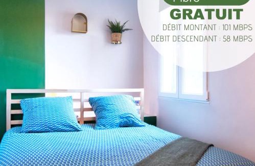 North district Apartment | Pet-Friendly NuitéeJour Niort Centre with Family Amenities