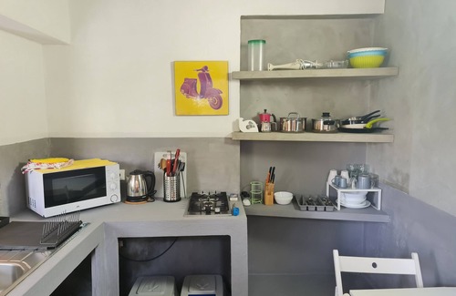 Torre Colonna-sperone Villa | Cozy Nut House Apartment with Ocean View and Garden Access