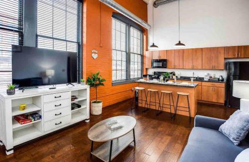 Rochester Apartment | Unique NY Style Loft with King Bed, Pet & Child Friendly