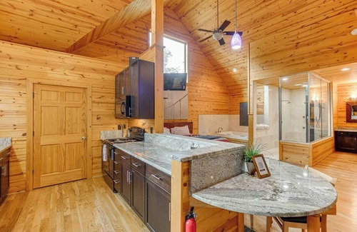 Cleveland Cabin | Oasis Cabin: Best Spa Retreat with Hot Tub & Rain Shower