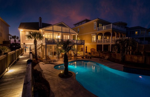 Sunset Beach House | Ocean Isle Beach: Oceanfront Retreat with Pool & Spa