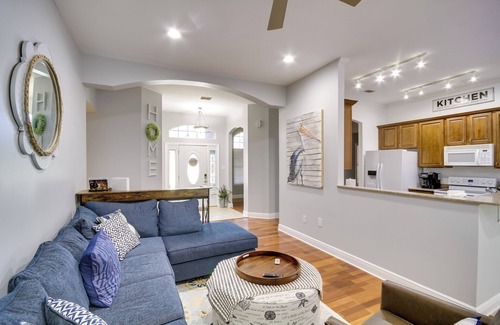 St. Martin House | Prime Ocean Springs Home with Fire Pit & Game Room
