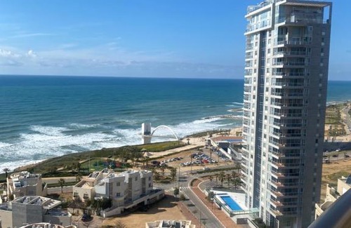 Netanya Apartment | Ocean View Retreat in Netanya with Pool and Pet-Friendly Stays