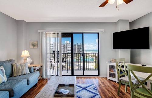 Flagler Beach Condo | Ocean View Manor: Enjoy Tranquil Sunrises and Oceanfront Bliss