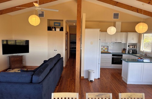 Newland House | Idyllic Ocean View Escape Steps from Vivonne Bay Beach
