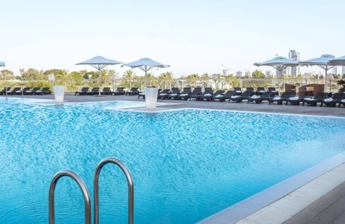Netanya Apartment | Ocean View Suite with Pool and Family-Friendly Vibes