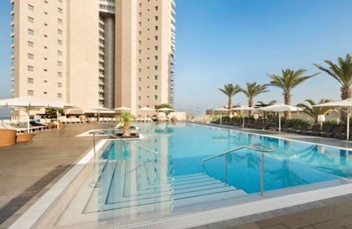 Netanya Apartment | Ocean View Suite with Pool and Family-Friendly Vibes