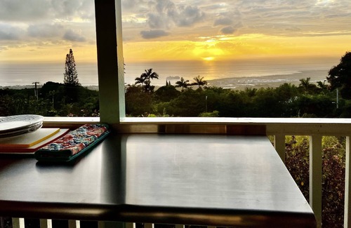 Holualoa House | Ocean Views/King Bd + Star Gazing! Private Lanai, Private Entry Self Checkin/Out