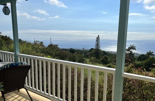 Holualoa House | Ocean Views/King Bd + Star Gazing! Private Lanai, Private Entry Self Checkin/Out