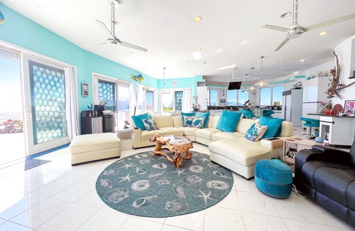 Loveladies House | Oceanfront Retreat with Rooftop Hot Tub & Pool Access