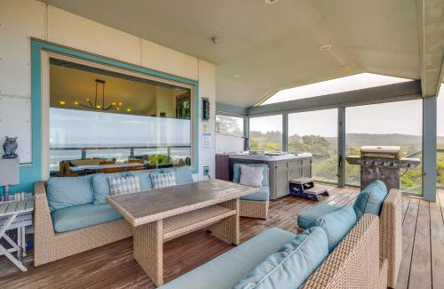 South Beach House | Oceanfront Retreat with Hot Tub and Private Beach Access