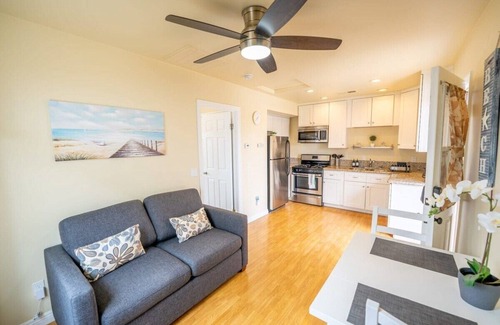 South Oceanside Apartment | Beachfront Oasis: Walk to the Boardwalk, Rated 9.8/10!