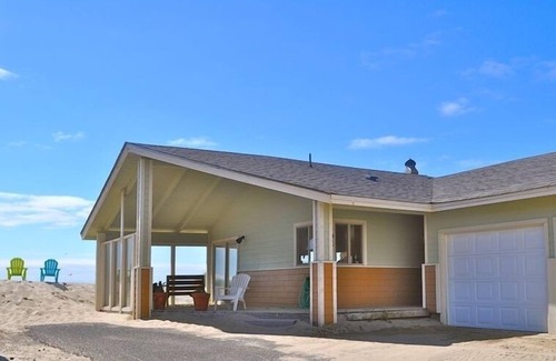 Bayshore House | Oceanfront Escape with Fireplace, Hot Tub & Pet Friendly