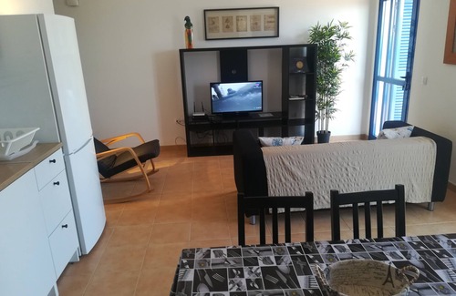 Orzola Apartment | Odamar Órzola Apartment: Family-Friendly Retreat with Kitchen