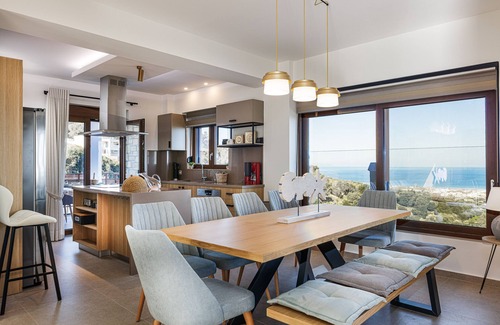 Rethymno Villa | Private Oasis with Heated Pool and Scenic Ocean Views