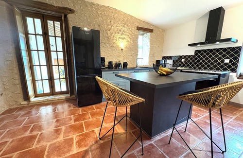 Festalemps Other | Idyllic Old Farmhouse with Pool and Ocean Views