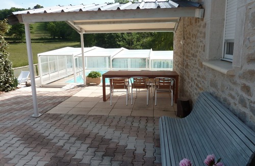Mayrinhac-Lentour House | Charming Renovated Barn with Private Pool and Ocean View