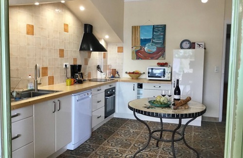 Thezan-les-Beziers House | Quaint Wine Storehouse with Oceanfront Terrace & Garden