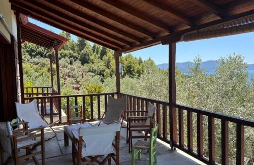 Kalamos Villa | Olive Grove House: Oceanfront Retreat with Private Beach