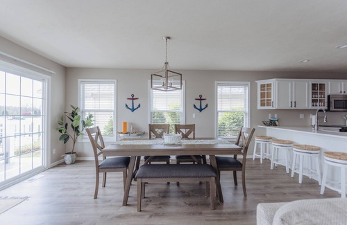 Saint Joseph House | Waterfront Retreat with Pool, Spa & Scenic Water Views