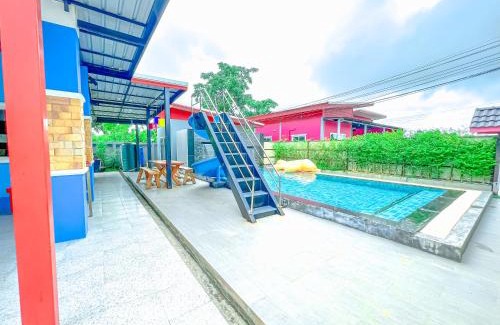 Tha Kradan House | Relax at Once At Srisawat Pool Villa with Family Amenities