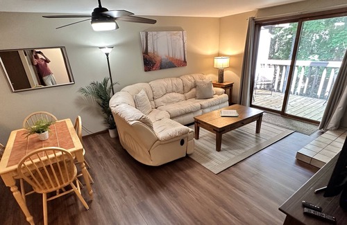 Bellaire Condo | Convenient Stay Just Minutes from Torch Lake and Bellaire