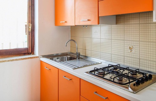 Falerna Apartment | Only a few hundred meters from the beach, this beautiful apartment with balcony and sea view awaits