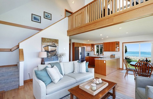 Union Bay House | Elegant West Coast Home with Private Waterfront & Spa