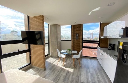 Santa Fe Apartment | Inviting Open Sky Terrace Apartment in Bogotá