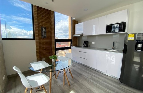 Santa Fe Apartment | Inviting Open Sky Terrace Apartment in Bogotá
