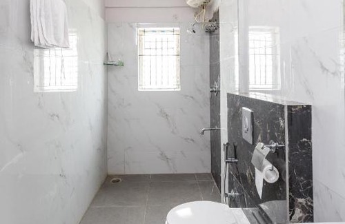 Vyalikaval HBCS Layout House | Modern Open Terrace Penthouse with Smart Lighting Access