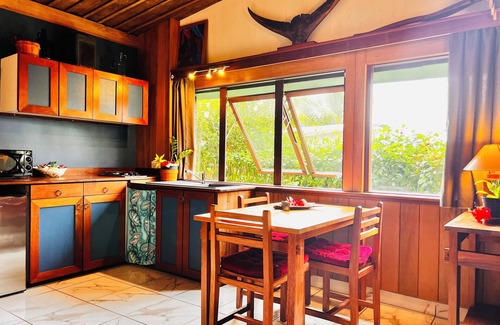 Bora Bora Apartment | Unwind at Orama Lodge: Studio with Lagoon & Sunset Views