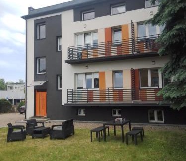 Wadowice Apartment | Child-Friendly Orange Apartment with Outstanding 9.2 Rating