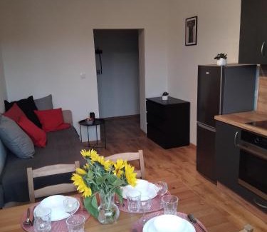 Wadowice Apartment | Child-Friendly Orange Apartment with Outstanding 9.2 Rating