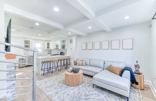 Anacostia House | Modern Design at Orange Door Abode with Spa & Pet-Friendly Perks