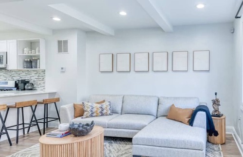 Anacostia House | Modern Design at Orange Door Abode with Spa & Pet-Friendly Perks