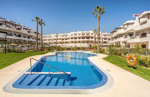 Mar de Pulpi Apartment | Discover Oregano: Family-Friendly 4-Star Retreat with Pool