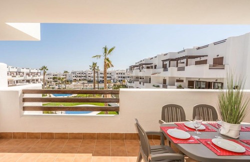 Mar de Pulpi Apartment | Discover Oregano: Family-Friendly 4-Star Retreat with Pool