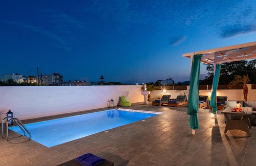 South Rhodes Villa | Oceanfront Ospition Villa: Rated 10/10 with Pool Access