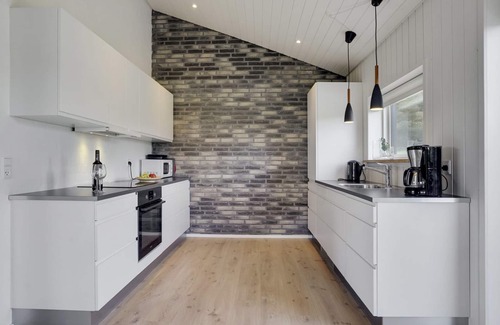 Nørre Lyngby House | Relax at Øthbiorn: Oceanfront Getaway with Spa & Kitchen