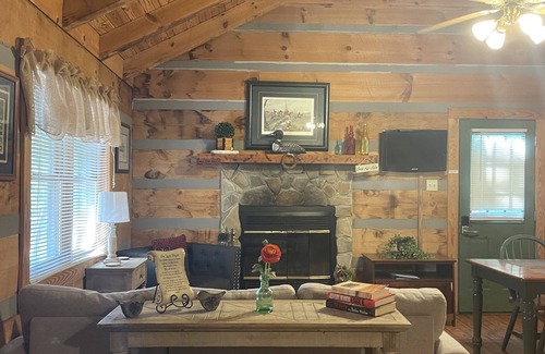 Walland Cabin | Cozy Otter Riverfront Cabin with Hot Tub & Mountain Views