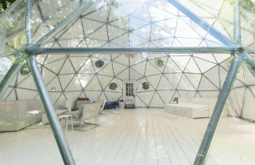 Woodridge RV Rental | Outlier Inn Large Dome on Farm Upstate Catskills