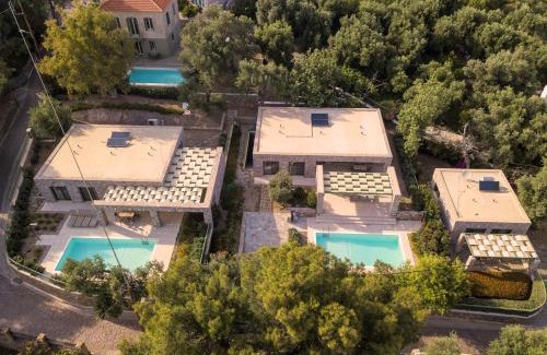Plomari House | Ouzo Stone House 1: Private Pool & Ocean View Retreat