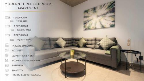 Historic Center Apartment | Rooftop Paradise: 3BR/2BA with Views for Family Fun