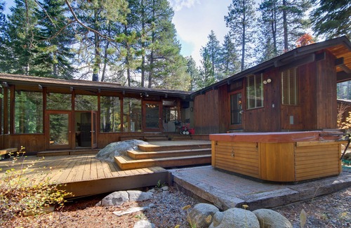Olympic Valley Cabin | Magical Creekside Cabin in Palisades Tahoe with Hot Tub