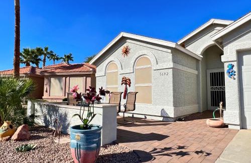 Chandler House | Relaxing Palm Beach Home with Pool and Hot Tub Amenities