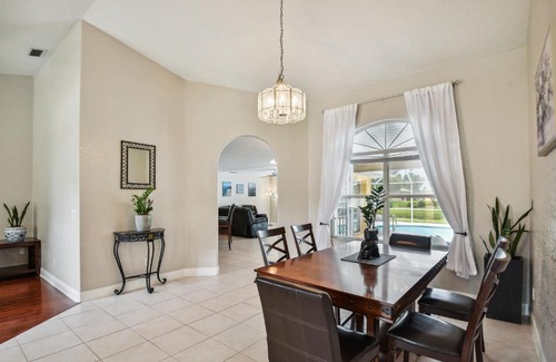 Palm Coast House | Relax at Palm Coast Escape: Screened Lanai & Saltwater Pool
