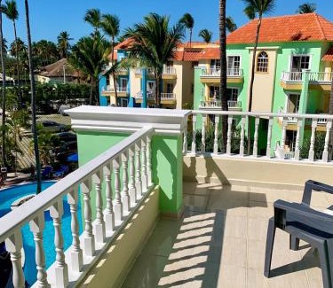 El Cortecito Apartment | Relax in Palm Suites E-6: Poolside Two-Level Apartment