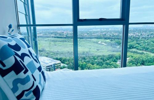 Sydney Olympic Park Apartment | Panoramic City View 3-Bedroom Condo with Wi-Fi & Parking