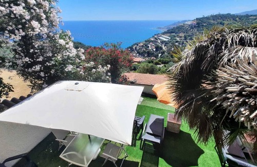 Poggi Apartment | Stunning Panoramic Sea View with Pool & WiFi Amenities